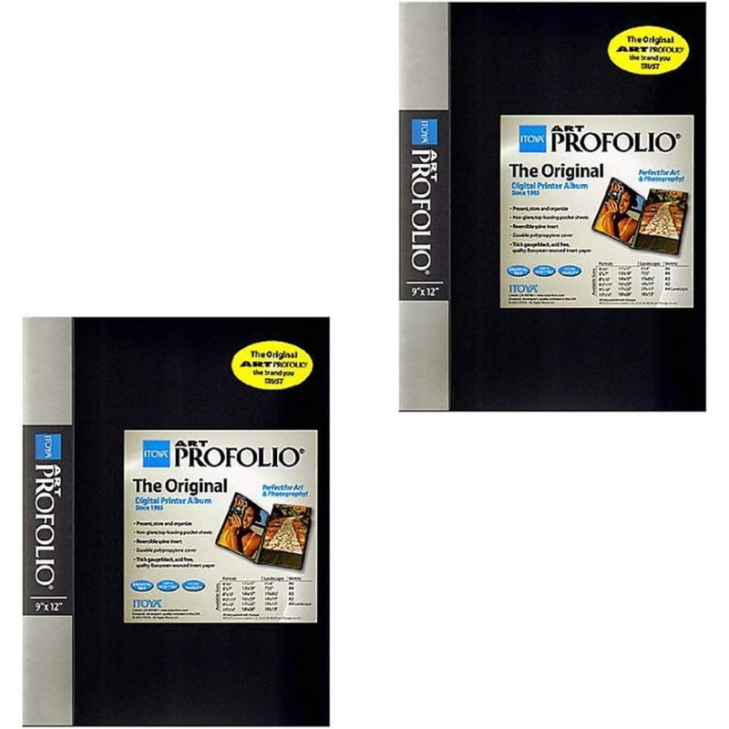 Itoya Art Profolio Storage/Display Book 9 in. x 12 in. 24 [Pack of 2 ] - Image 1